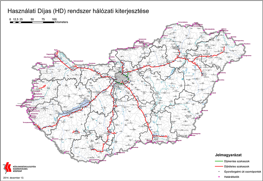 magyarország megye térkép autópálya Fizetős M0 és egyéb utak: íme a térképek és a büntetések!   Napi.hu magyarország megye térkép autópálya