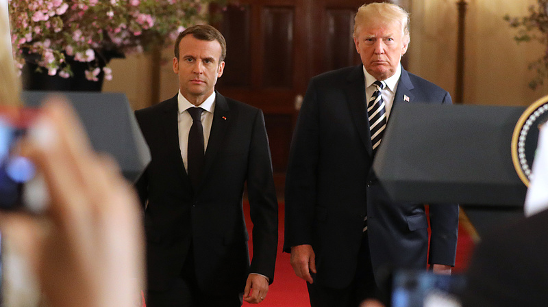 Macron nem tudta rávenni Trumpot az iráni atomalku betartására