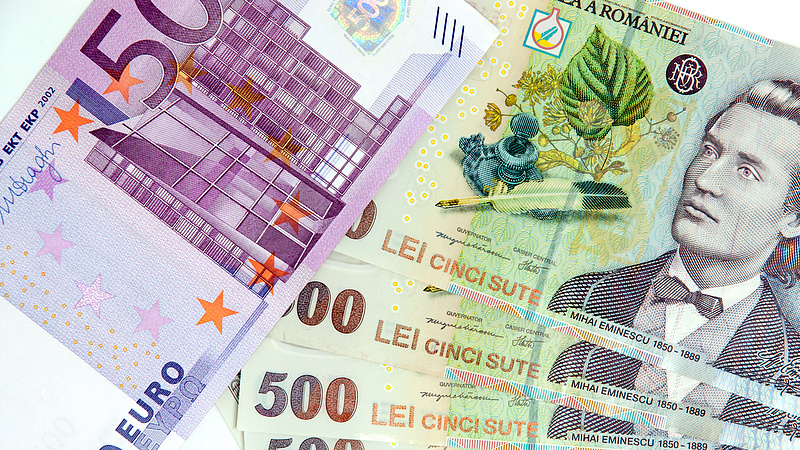 Bebetonozzák a román eurót