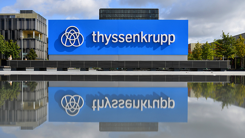 Jelentősen csökkent a Thyssenkrupp vesztesége