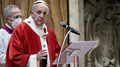 Ferenc pápa az ukrán háború ellen szólalt meg