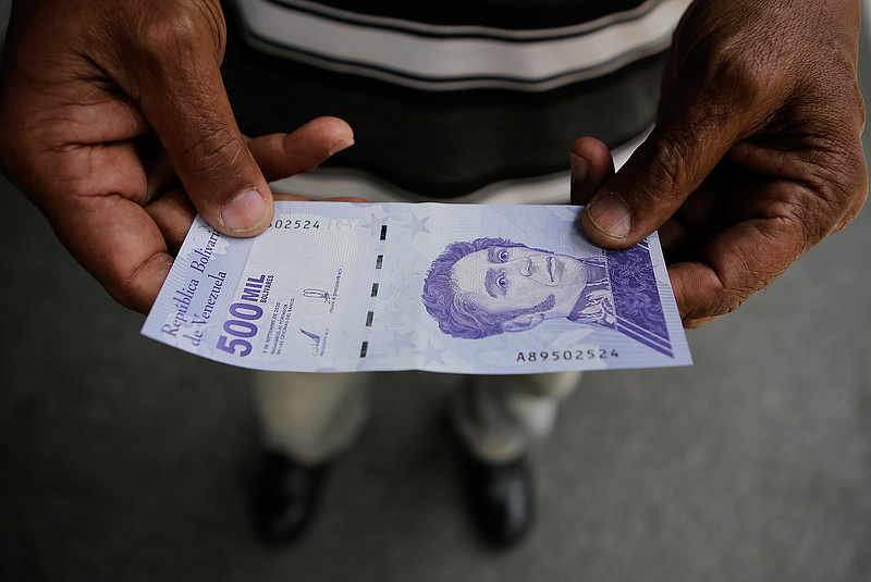Venezuelában párolog a pénz értéke