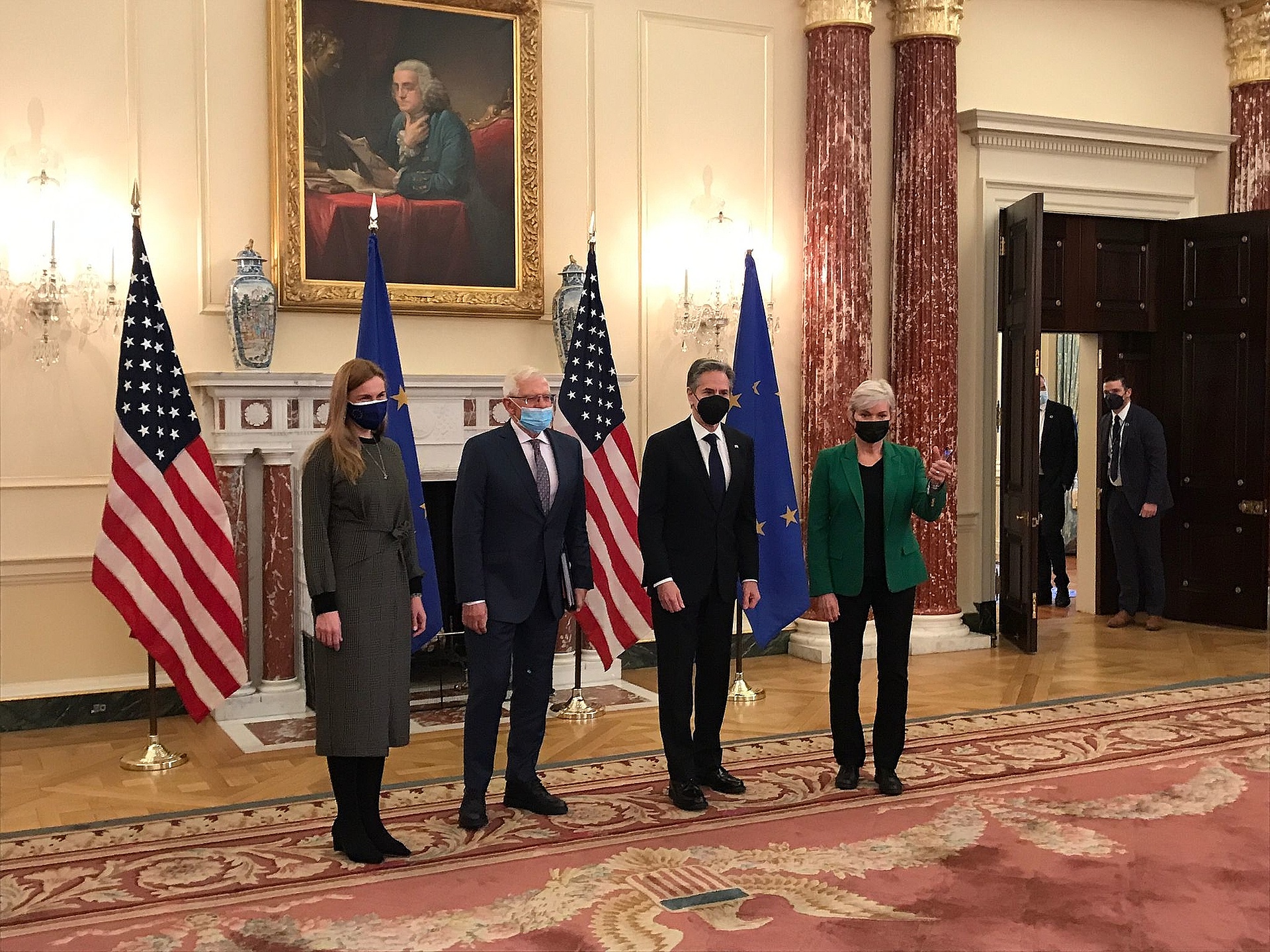 Az USA-EU Energiaügyi Tanács kilencedik ülése Washingtonban, 2022. február 2-án.