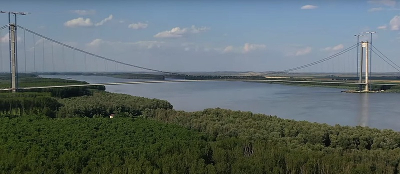Új Duna-híd: videón az EU harmadik leghosszabb függőhídja
