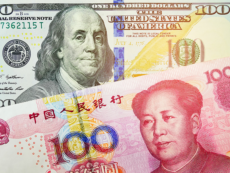 Összecsap a kínai jüan a dollárral